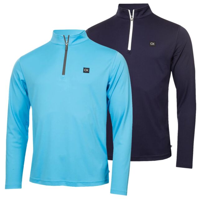 Calvin Klein Mens 2025 Westgate Half Zip Lightweight Insulated Golf Sweater