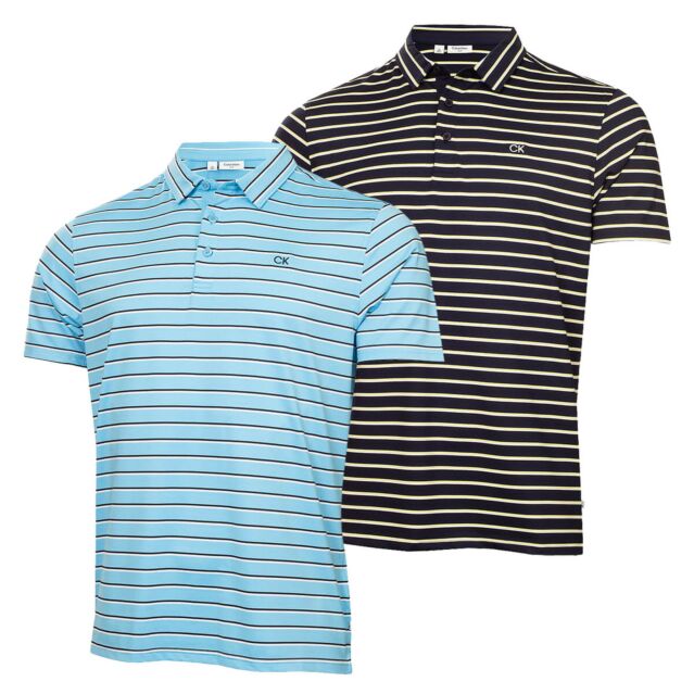 Calvin Klein Mens 2025 Winchester Moisture Wicking Breathable Golf Polo Shirt