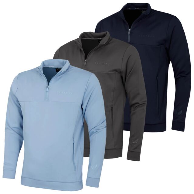 Castore Mens 2025 Scuba 1/4 Zip Water Resistant Lightweight Golf Sweater
