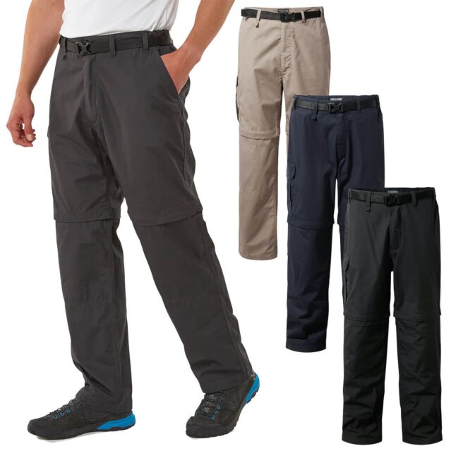 Craghoppers Mens Kiwi Quick Drying Zip Off Convertible Trousers