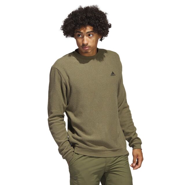 adidas Golf Mens Core Crew Neck Recycled Primegreen Sweater