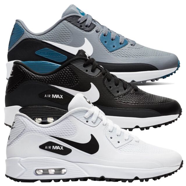 Nike Mens Air Max 90 G Waterproof Mesh Spikeless Trainers Golf Shoes