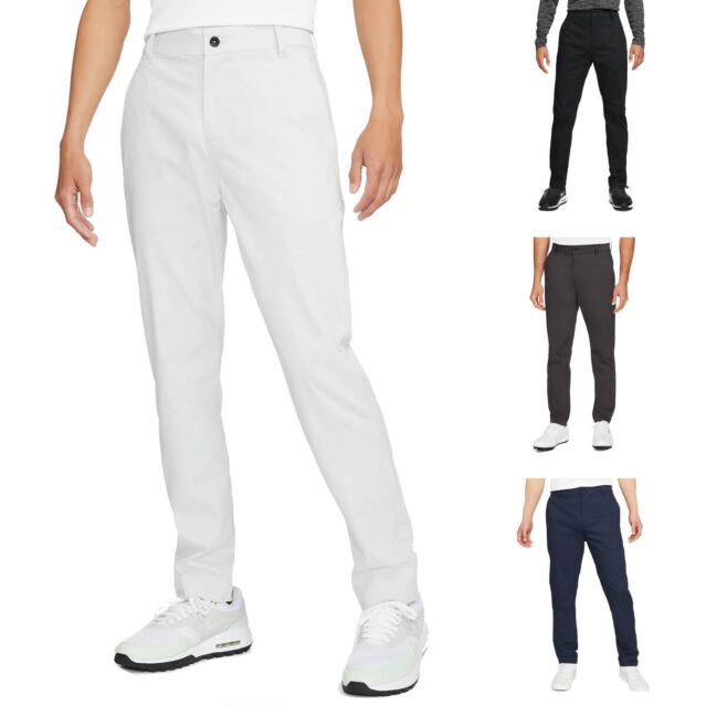 Nike Mens 2024 Dri-Fit UV Chino Sweat Wicking Stretch Slim Fit Golf Trousers