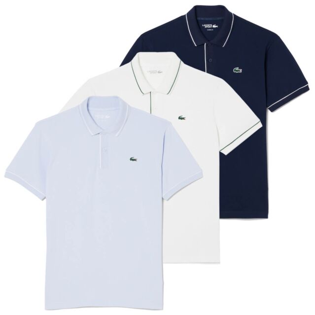 Lacoste Mens Emana Classic UV Protection Thermoregulating Golf Polo Shirt