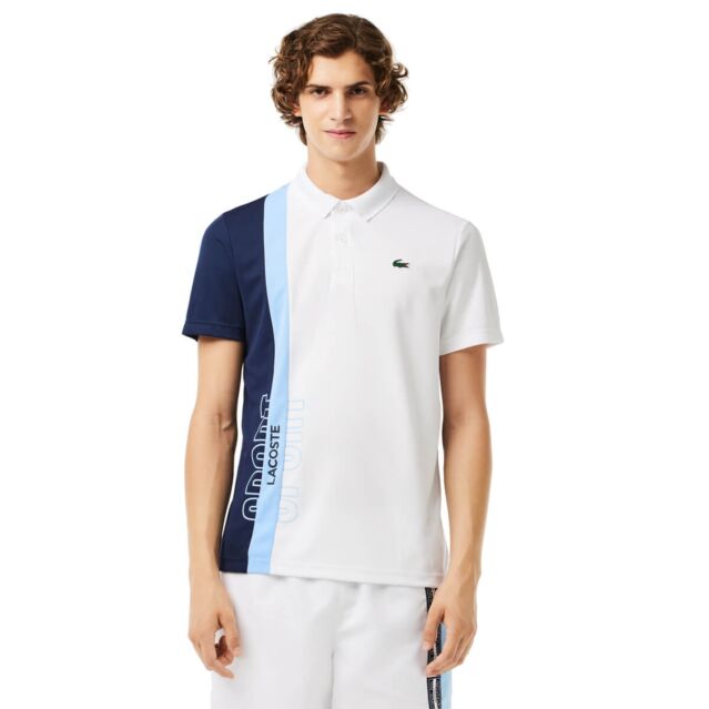 Lacoste Mens Short Sleeved Ribbed Collar Ultra Dry Polo Shirt