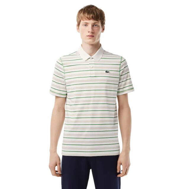 Lacoste Mens DH5182 Ultra Dry Stretch UV Protection Golf Polo Shirt
