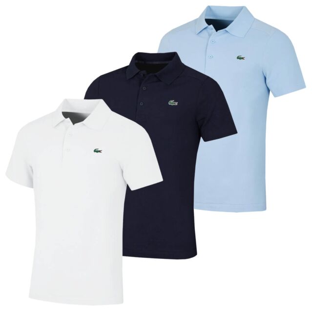 Lacoste Mens 2024 DH9309 Stretch UV Protection Golf Polo Shirt