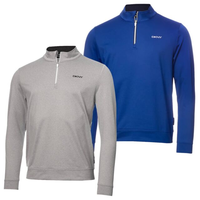 DKNY Mens Union Street Lightweight Breathable Golf Sweater