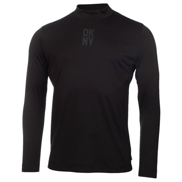 DKNY Mens Stacked Lightweight Breathable Moisture Wicking Golf Baselayer