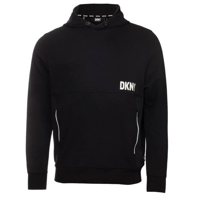 DKNY Mens Ice Pack Stretch Premium Fabric Midweight Drawcord Golf Hoody