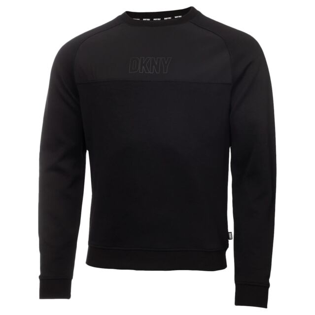 DKNY Mens Ice Pack Crew Neck Midweight Breathable Stretch Golf Sweater