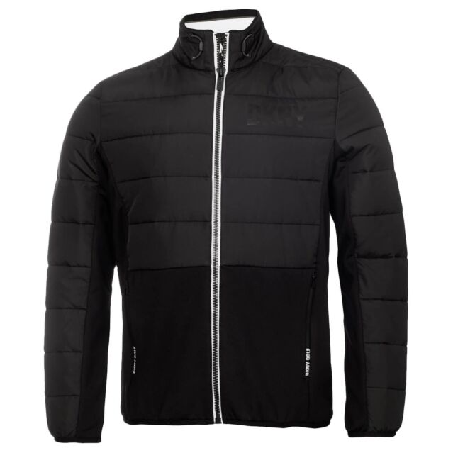 DKNY Mens Buzzard Hybrid Windproof Stretch Moisture Wicking Golf Jacket