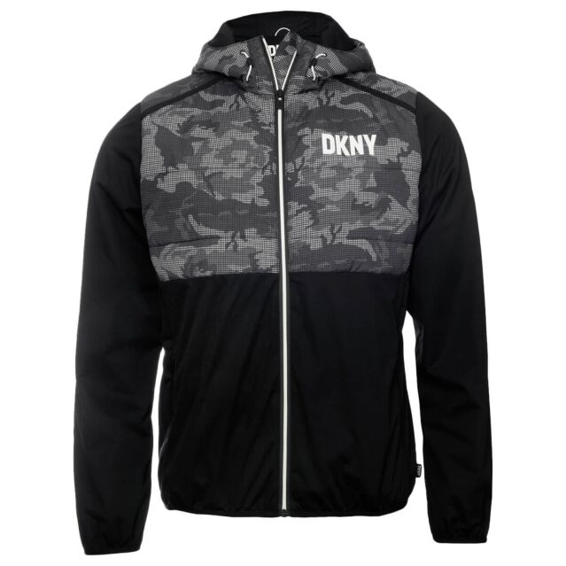 Dkny camo puffer coat on sale
