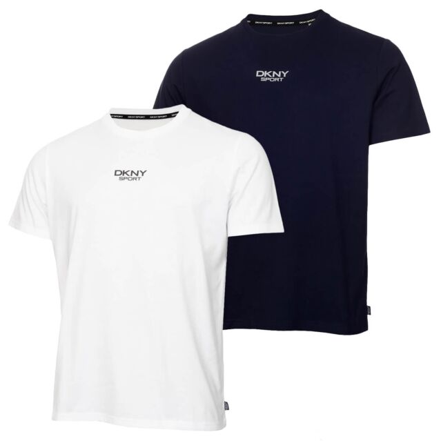 DKNY Mens Liberty Lightweight Moisture Wicking Crew Neck Premium T-Shirt