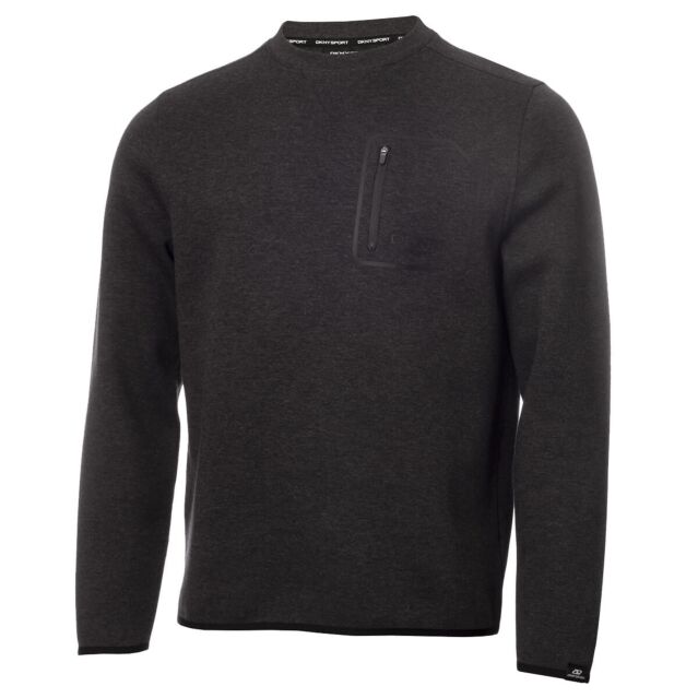 DKNY Mens Hudson Tech Soft Feel Cotton Blend Stretch Sweater