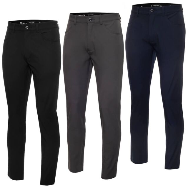 Dwyers & Co Mens 2025 Tech Stretch Slim Performance Light Golf Trousers