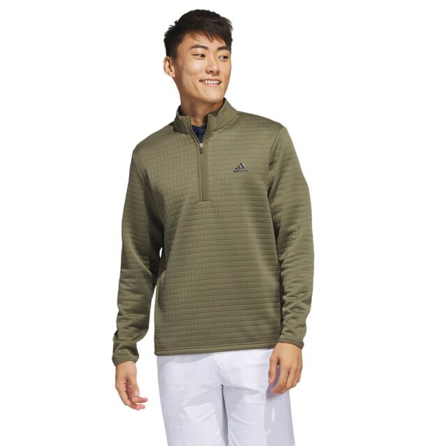 adidas Golf Mens Durable Water Repellent 1/4 Zip Sweater
