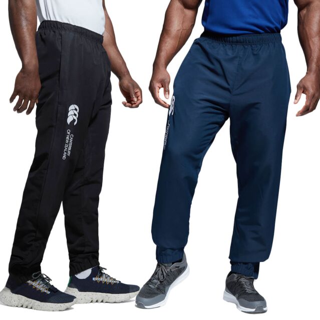 Canterbury Mens Cuffed Stadium Heat Management Zip Pockets Sports Gym Pants
