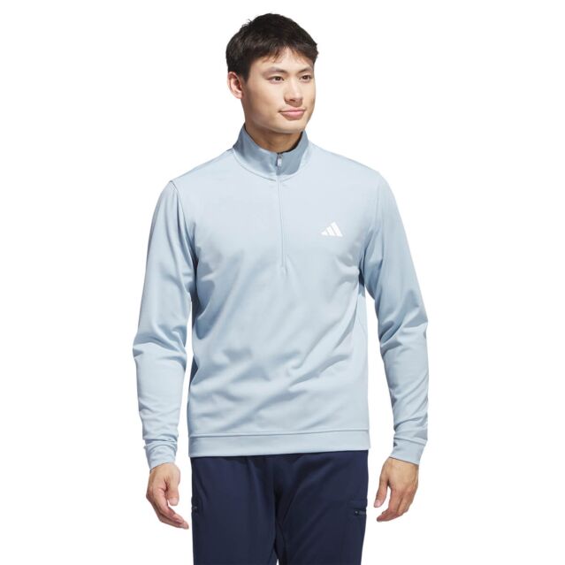 adidas Golf 2025 Elevated Quarter Zip Left Chest Recycled Sweater