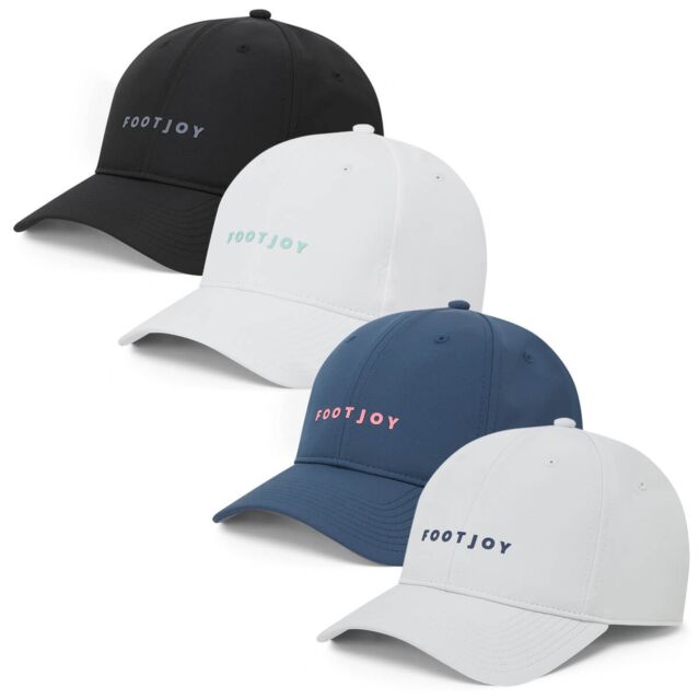 Footjoy Mens 2025 Fashion Wordmark Moisure Wicking Breathable Golf Baseball Cap