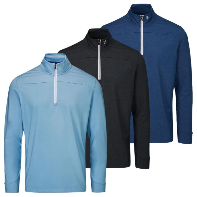 Farah Mens Hayes Breathable Lightweight Four Way Stretch Golf Sweater