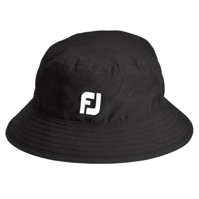 FootJoy Mens 2025 Dryjoys Waterproof Lightweight Classic Golf Bucket Hat