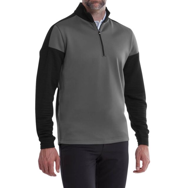 FootJoy Mens Chillout Xtreme Moisture Wicking Ribbed Golf Sweater