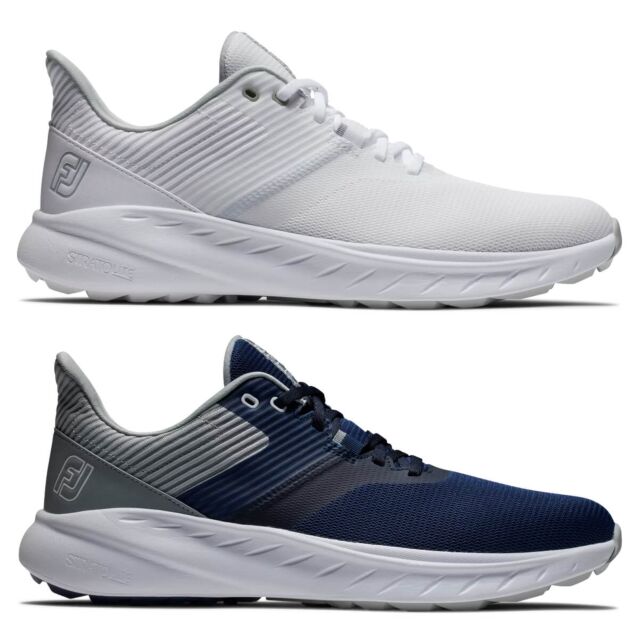 FootJoy Mens 2024 Flex Lightweight Comfort Performance Spikeless Golf Shoes