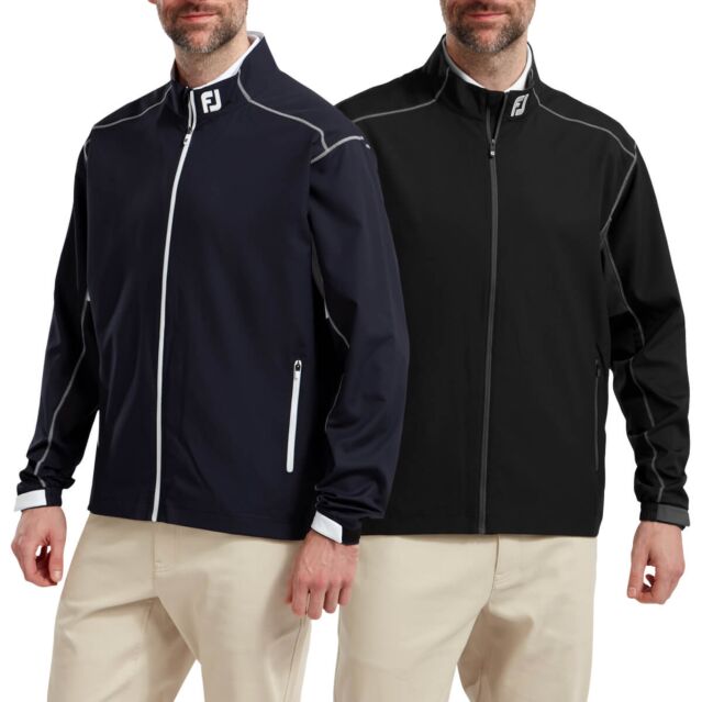 FootJoy Mens 2024 Full-Zip Side Pockets Regular Fit Golf Windshirt