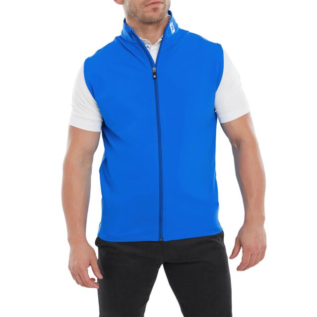 FootJoy Mens Full Zip Knit Wicking Golf Vest Gilet