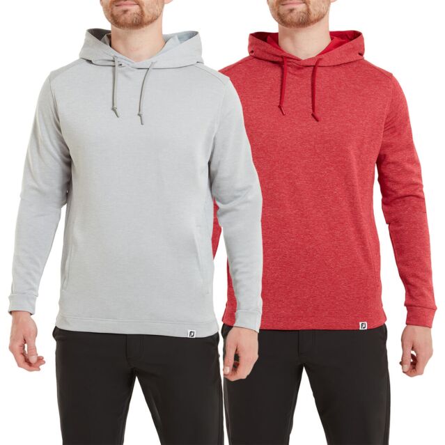 FootJoy Mens 2025 Lightweight Heather Moisture Wicking Easy Care Golf Hoody