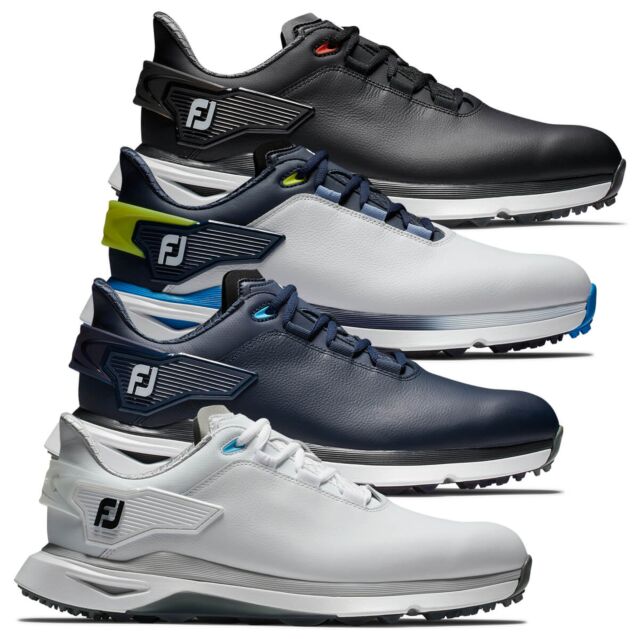 FootJoy Mens 2024 Pro SLX Leather Waterproof Spikeless Performance Golf Shoes