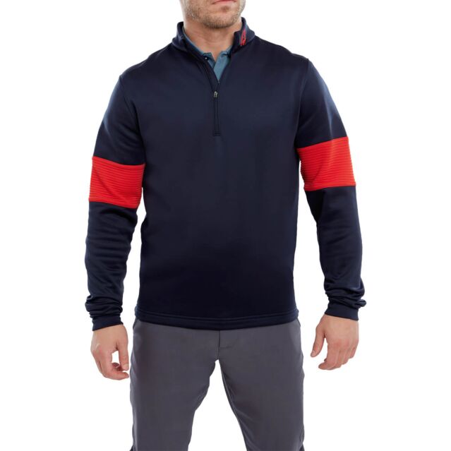 Footjoy Mens Ribbed Chill Out XP Stretch Fleece Golf Sweater