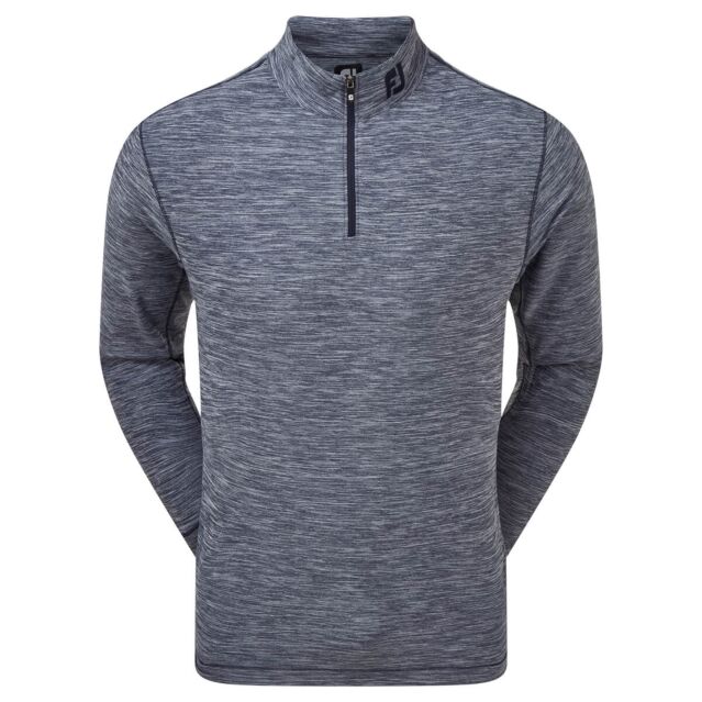 FootJoy Mens 2024 Space Dye Brushed Chillout UV Protection Wicking Golf Sweater