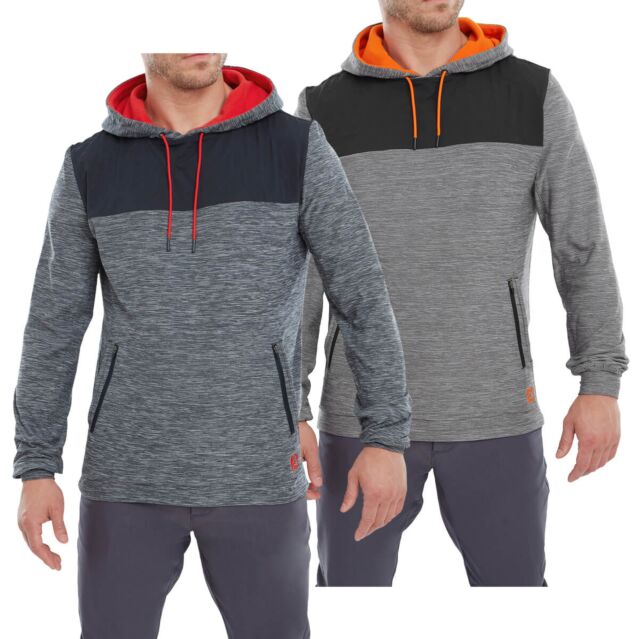 Footjoy Mens Thermal Fleece Space Dye Stretch Fabric Golf Hoody