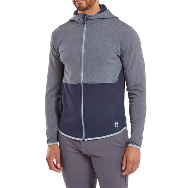 FootJoy Mens 2025 ThermoSeries Moisture Wicking Thermal Full Zip Golf Hoody