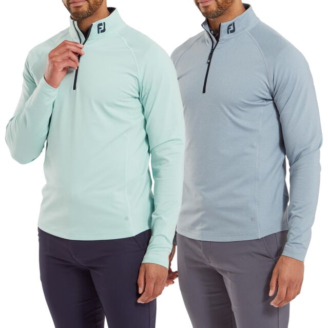 FootJoy Mens 2025 ThermoSeries Brushed Back 4 Way Stretch Midlayer Golf Sweater
