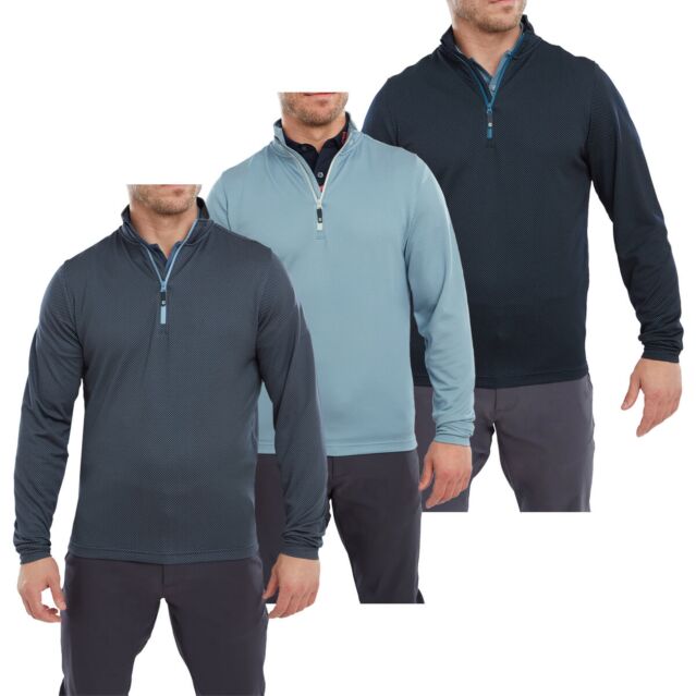 FootJoy Mens ThermoSeries Moisture Wicking Midlayer Golf Sweater