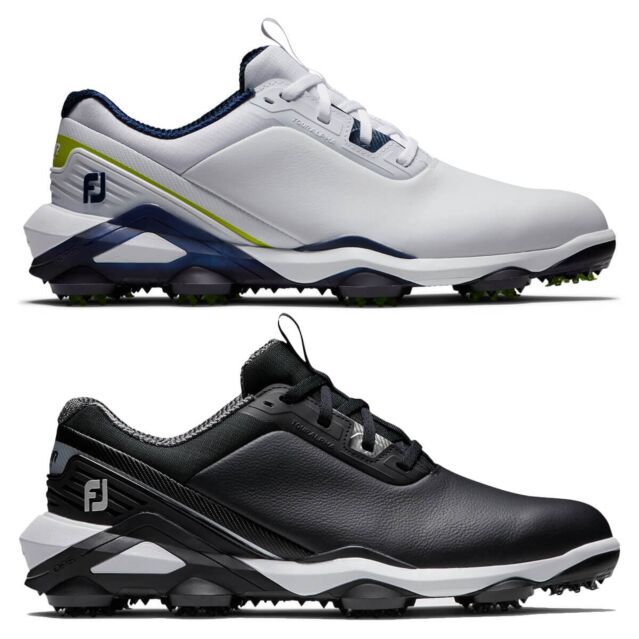 Footjoy Mens Tour Alpha Waterproof Leather Supportive Spiked Golf Shoes