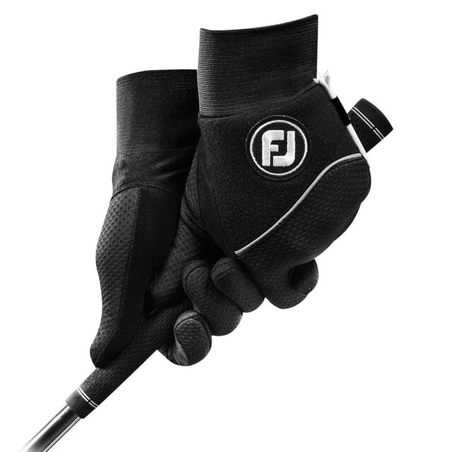 FootJoy Mens 2024 WinterSof Waterproof Sure-Grip Autosuede Pair Golf Gloves