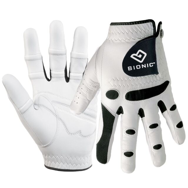 Bionic Mens StableGrip Leather Golf Gloves Orthopedic - LH
