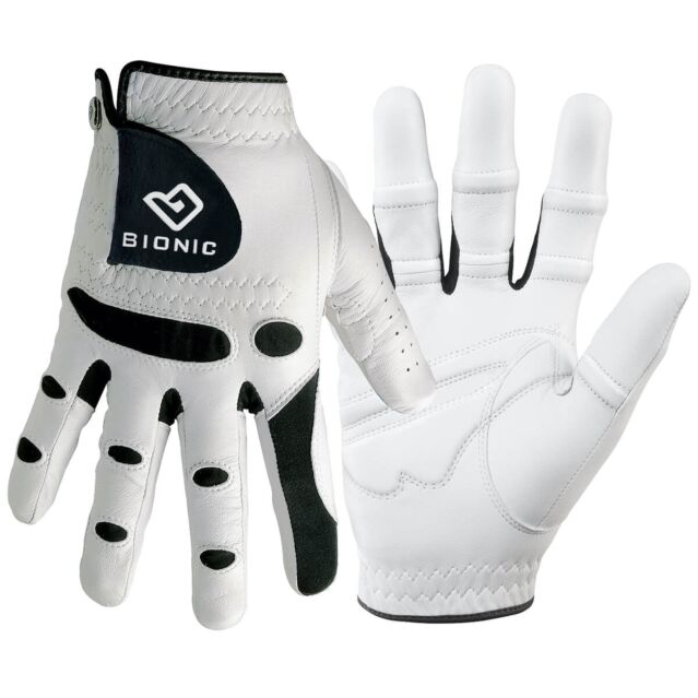 Bionic Mens StableGrip Leather Golf Gloves Orthopedic - RH