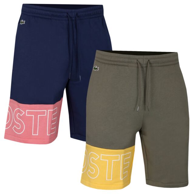 Lacoste Mens Brushed Fleece Crocodile Drawcord Summer Shorts