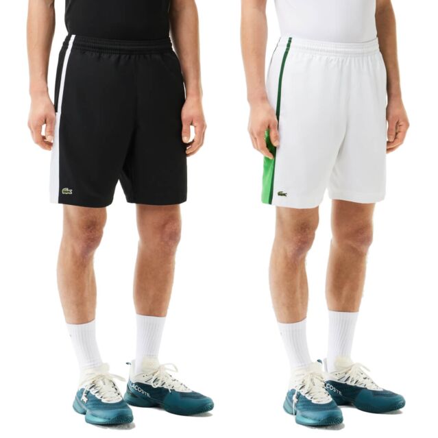Lacoste Mens Crocodile Logo Casual Drawstring Relaxed Fit Shorts