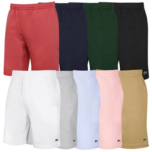 Lacoste Mens 2024 Drawcord Sustainable Brushed Fleece Casual Shorts