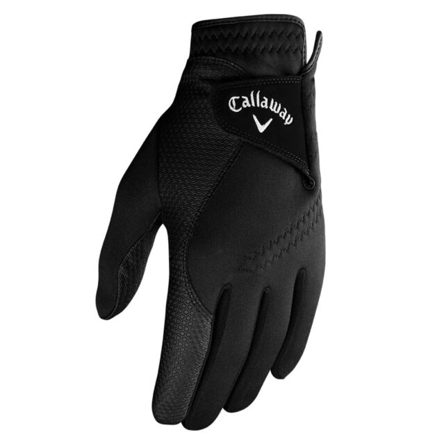 Callaway Golf Mens Thermal Grip Water Repellent Adjustable Pair Golf Glove