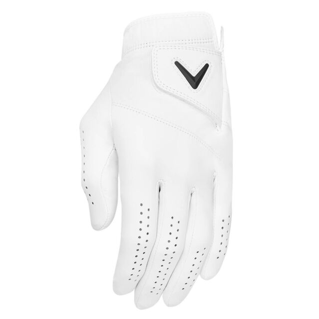Callaway Golf Mens Tour Authentic Leather Griptac Left Hand Golf Glove