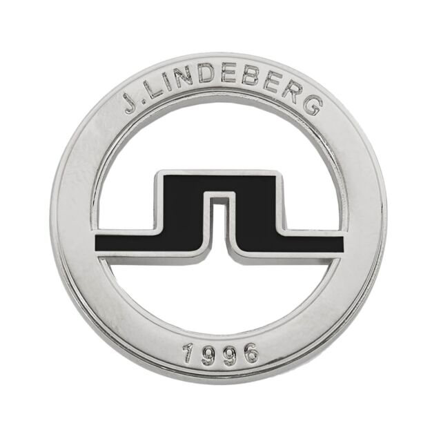 J.Lindeberg Mens Unique Shiny Contrast Gift Box Zinc Golf Ball Marker