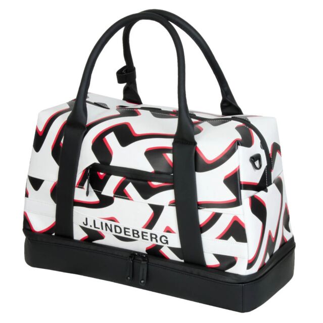J.Lindeberg Mens Boston Print Water Resistant Zip 49L Bag