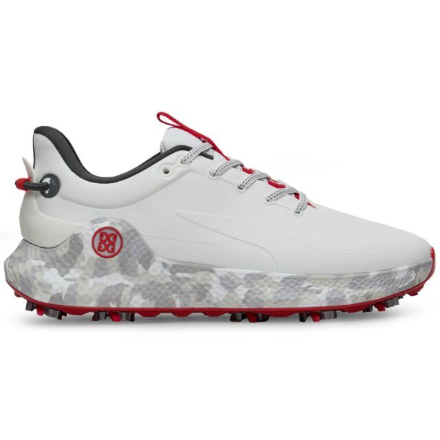 G/Fore Mens 2025 MG4+ O2 G/Lock Camo Mid Sole Waterproof Spiked Golf Shoes